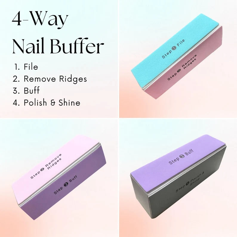 4-Way Nail Buffer for Healthy Nails • Nail Care