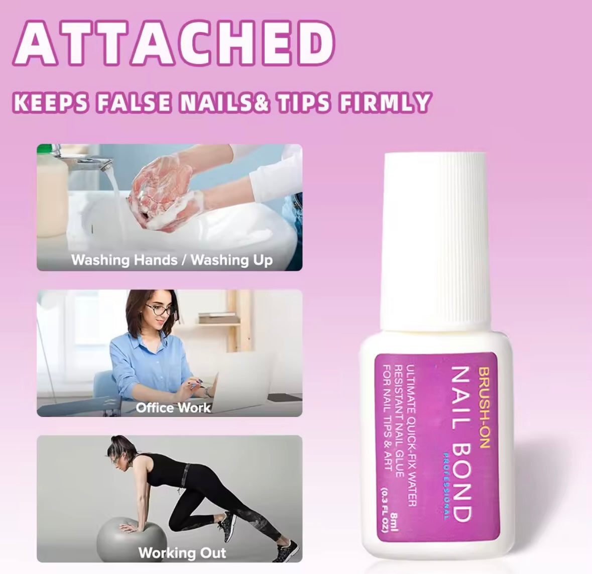 Brush On Glue / High Quality Convenient Nail Bond
