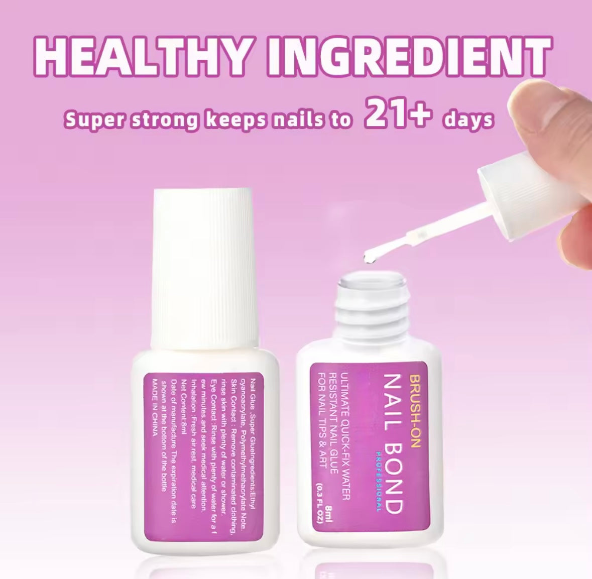 Brush On Glue / High Quality Convenient Nail Bond