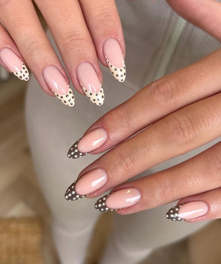 Polka Dot French Tips