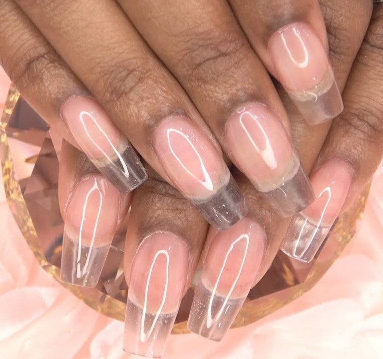 Clear Gel Nails ( NO COLOR)