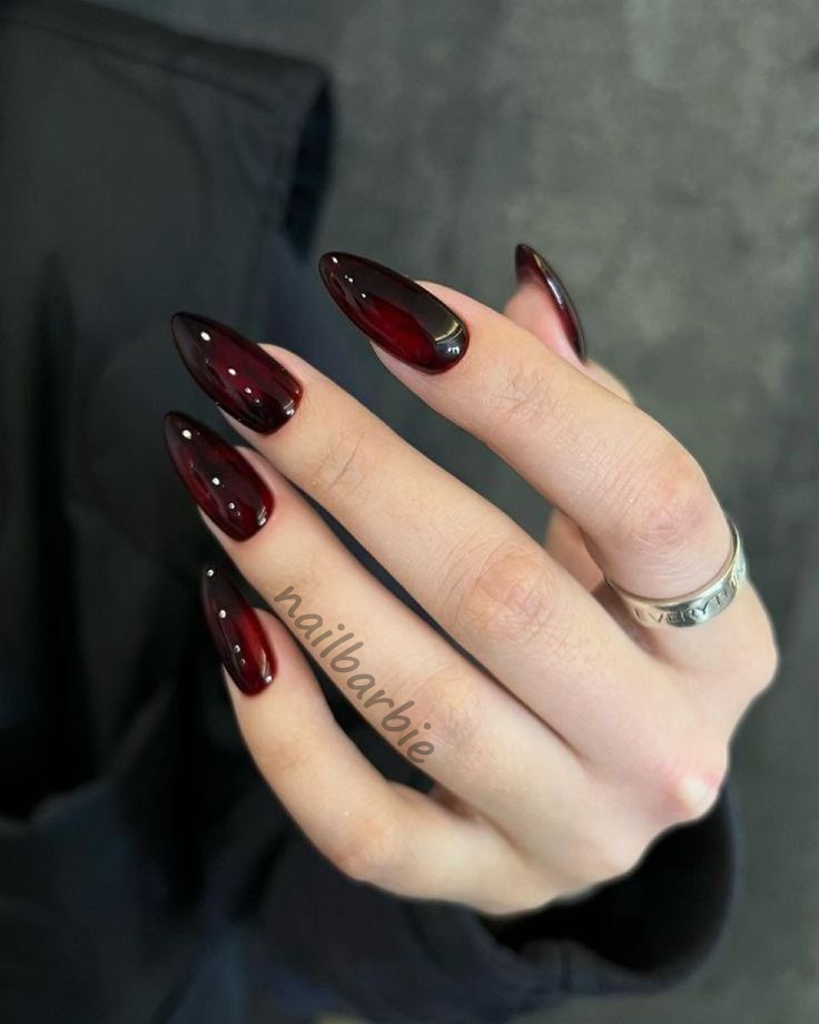 Gothic Blood Red Cat Eye