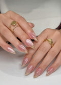 Lavish Cat Eye Nails With Abstract Chrome