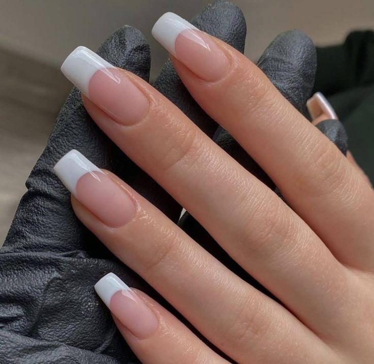 Deep French Tip Nails
