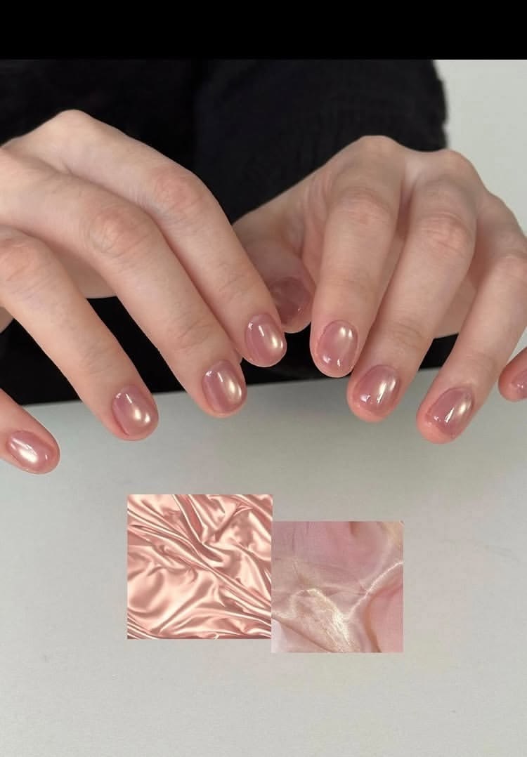Cute Silk Pink Cat Eye