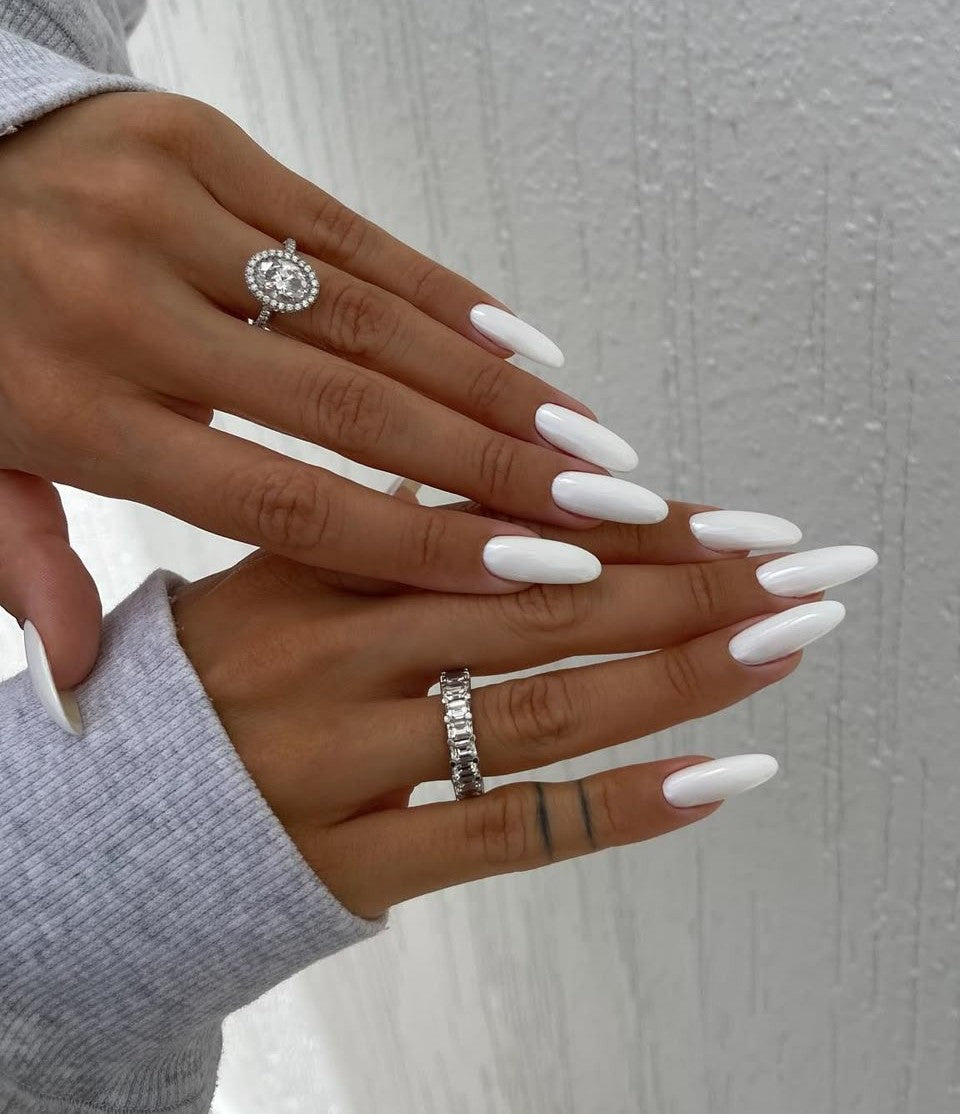 Pure White Nails