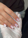 Milky Pink Gel French Tips