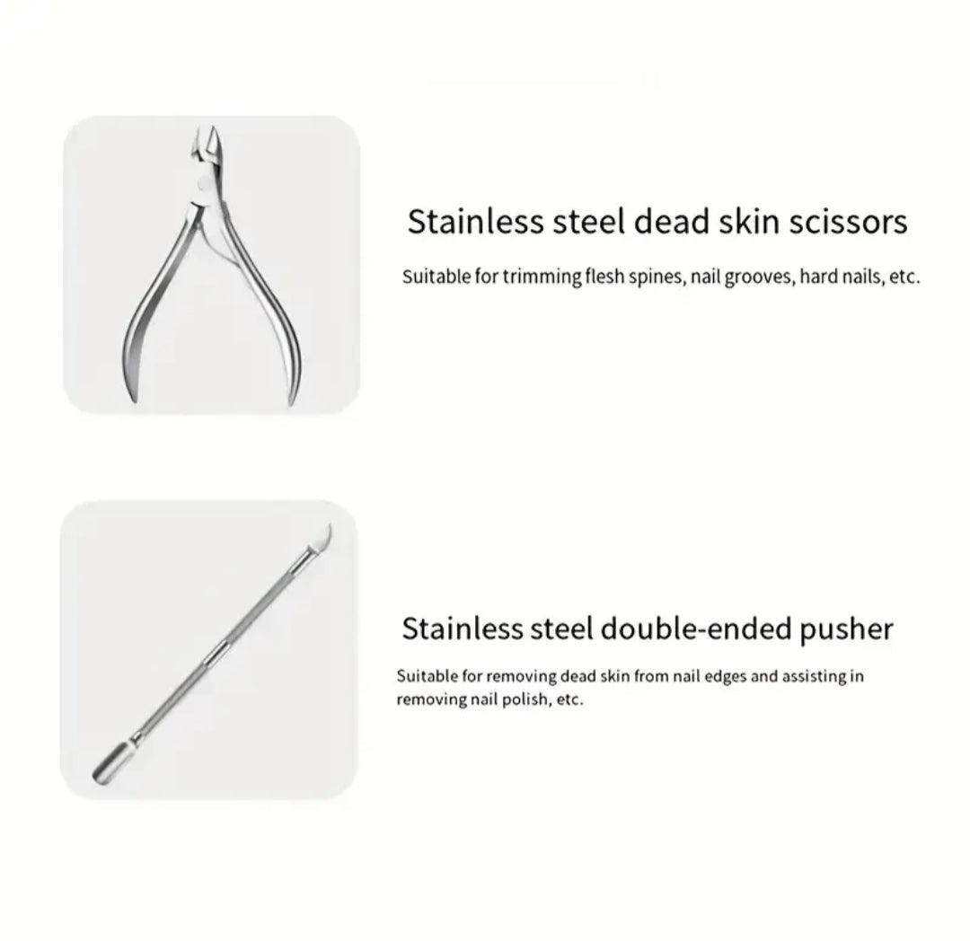 Manicure set | Cuticle Pusher & Nipper | 2 pcs