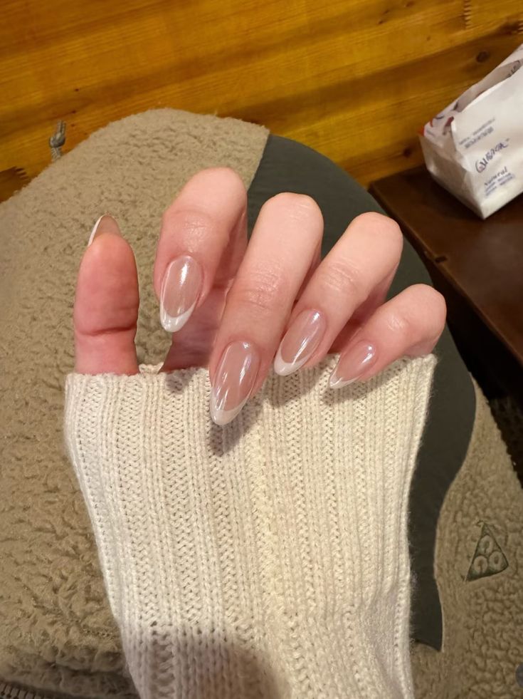 Glaze Donut French Tips
