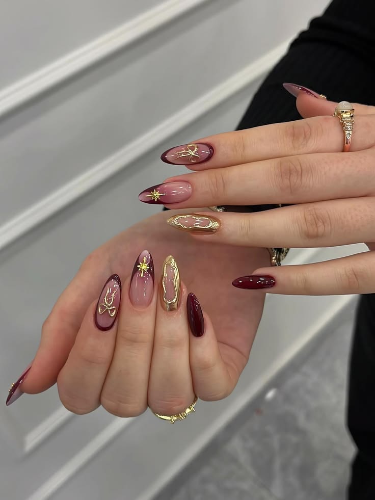 Maroon Bridal Bling