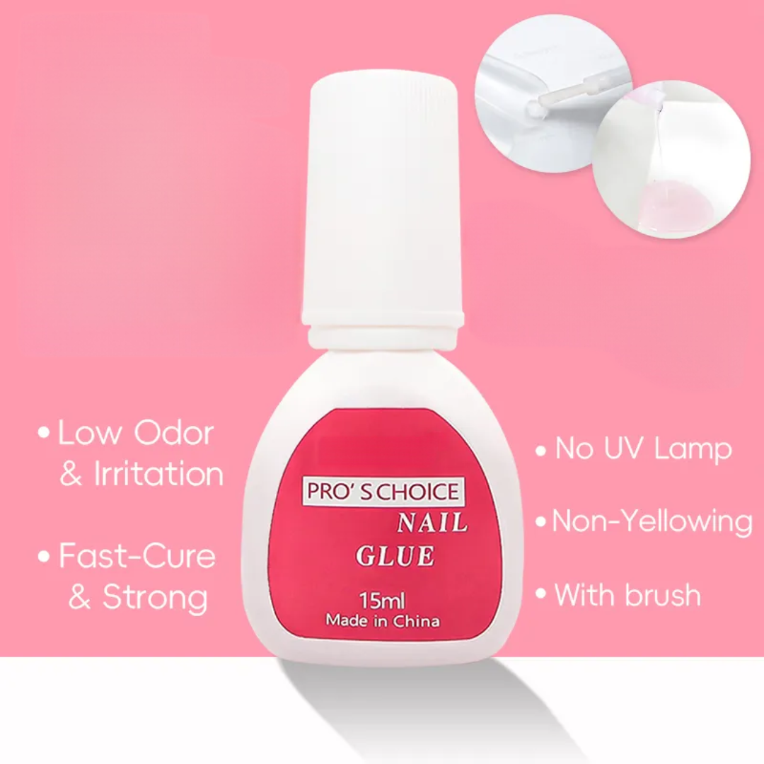 Brush On Glue | High Quality | Extra Strong Presson Nails Bond |15ml | 1pcs