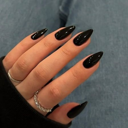 Black Gel Nails